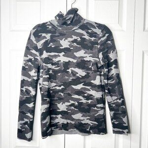 Aztech Mountain Camo Matterhorn Black Grey Wool Turtleneck Sweater Women's 2